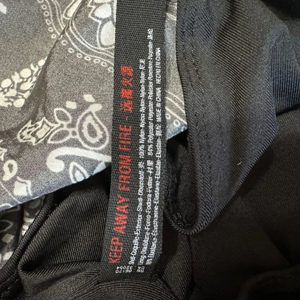 FP Movement The Way Home Shorts Small Black White Paisley Bandana High Rise